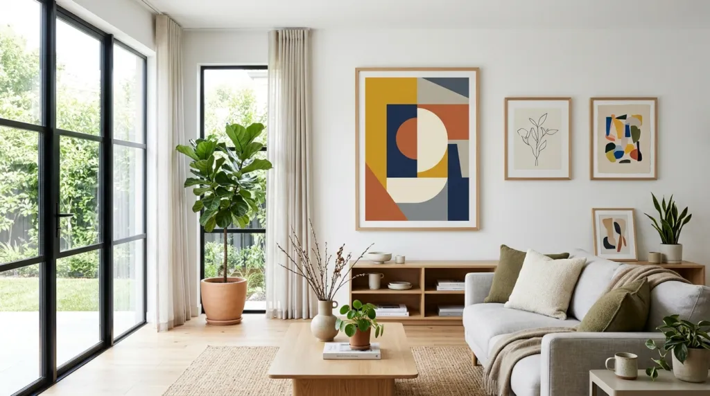 Sådan bruger du moderne kunstplakater til at give dit rum karakter uden at skabe visuel støj