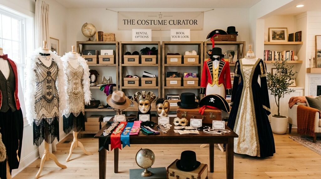 Professional stock photo of a carefully curated costume and
