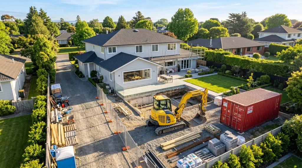 Sådan planlægger du logistikken til dit næste boligprojekt: Alt om container- og maskinleje